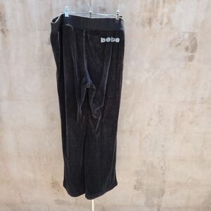 Bebe bling butt y2k wide leg velour pants